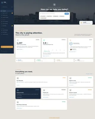 City & Municipal Professional Website Template
