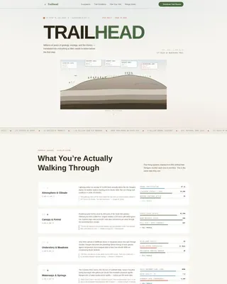 National Park Visitor Center Landing Page Template