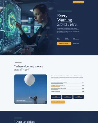 US Government FAQ Website Template