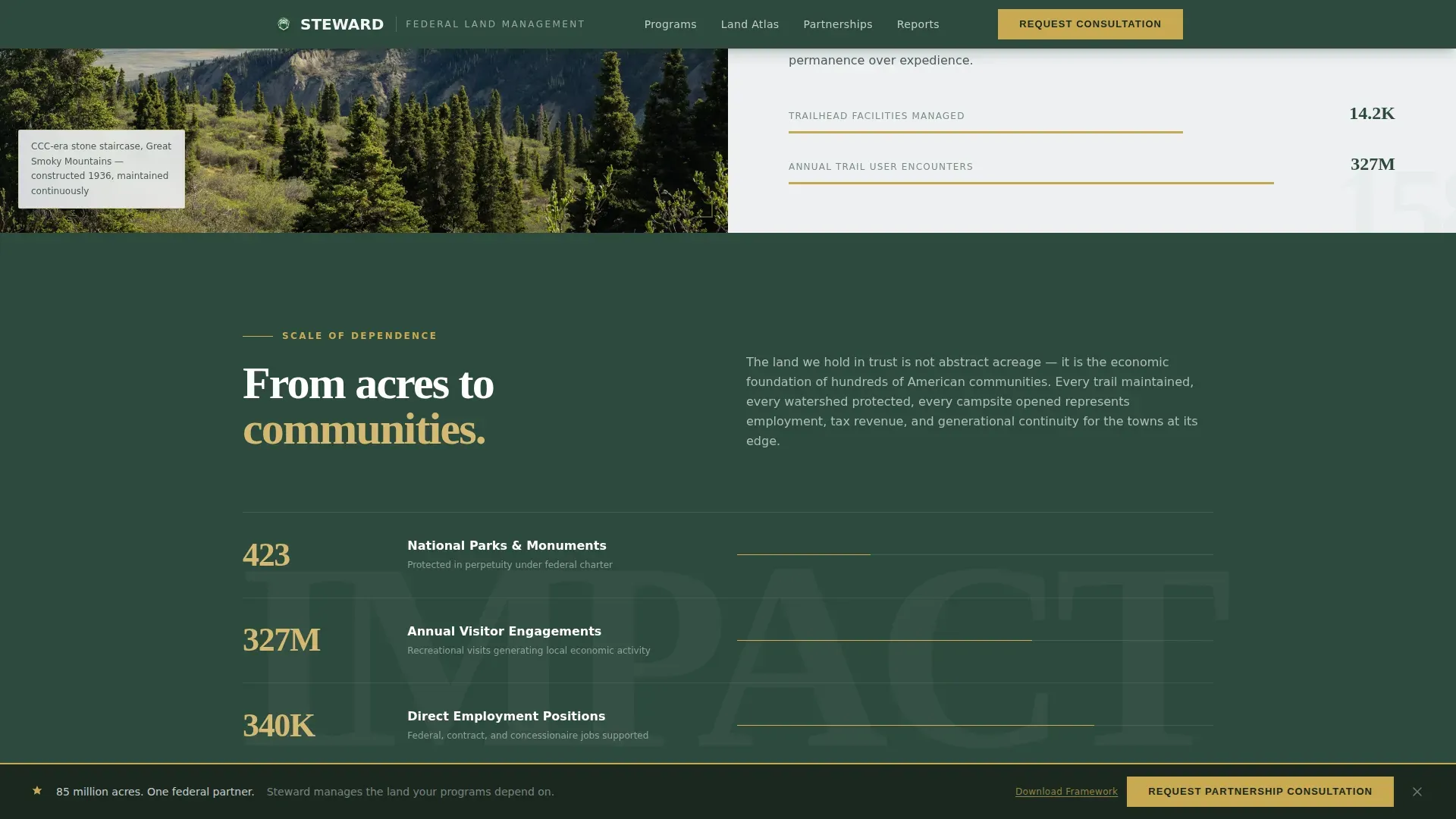 Federal Public Lands Authority Landing Page Template