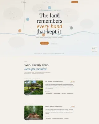 Ancestral Lands Tribal Parks Fundraising Landing Page Template