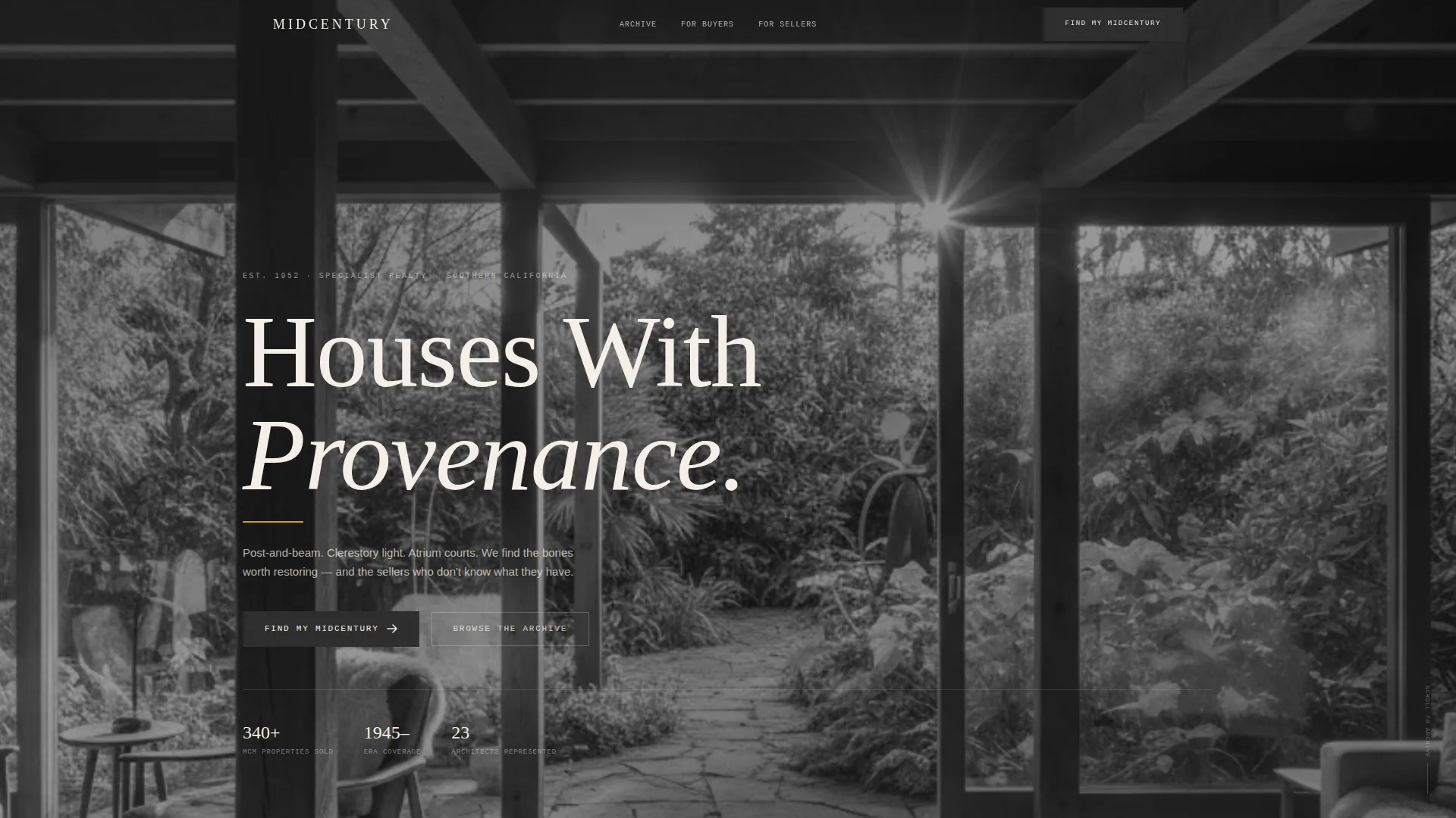 Mid-Century Modern Architecture Blog Website Template