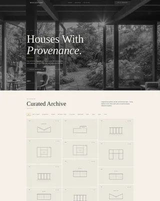 Mid-Century Modern Architecture Blog Website Template