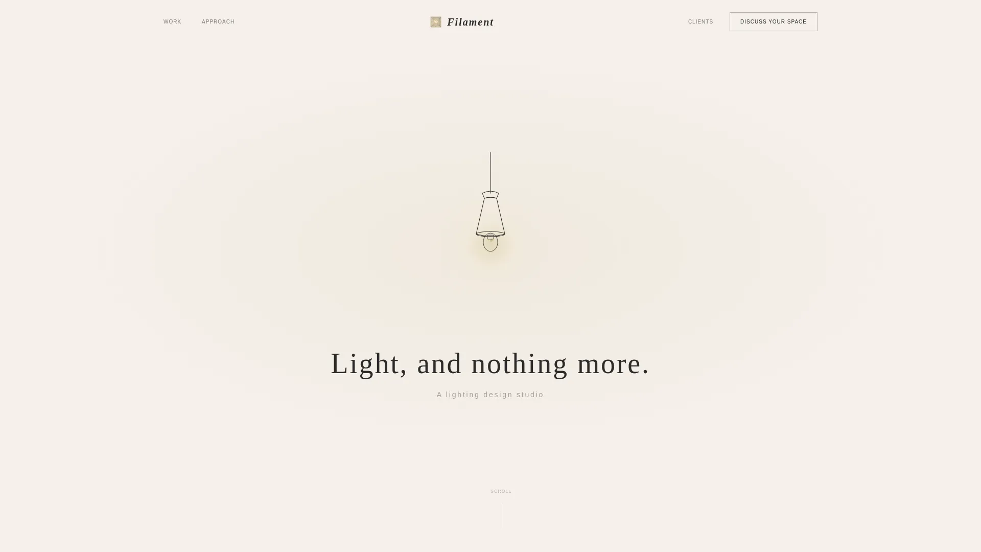 Atmospheric Lighting Designer Landing Page Template