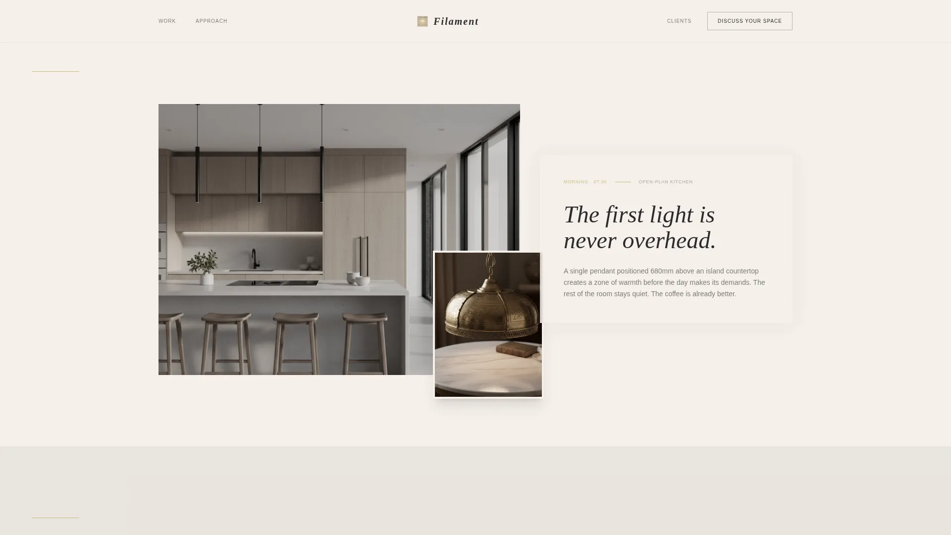 Atmospheric Lighting Designer Landing Page Template