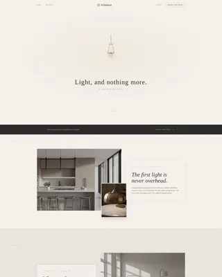 Atmospheric Lighting Designer Landing Page Template