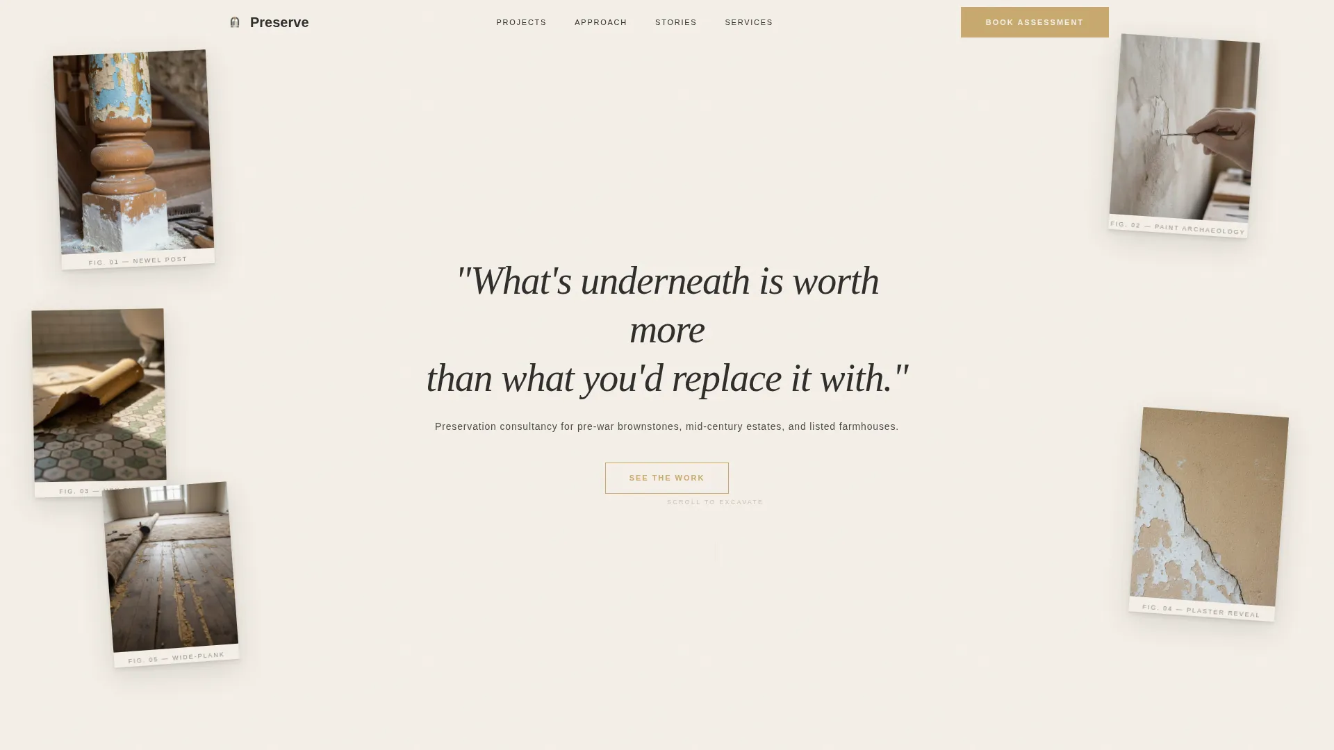 Minimalist Architecture Specialist Booking Website Template