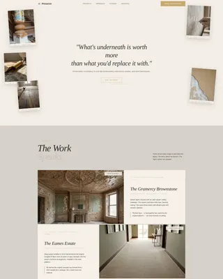 Minimalist Architecture Specialist Booking Website Template