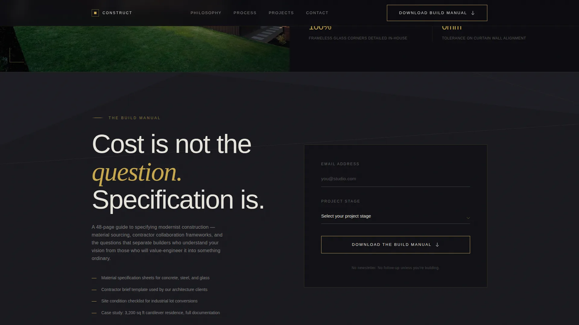 Modernist Architecture Specialist Professional Website Template