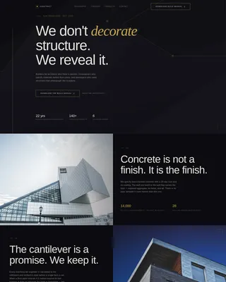 Modernist Architecture Specialist Professional Website Template