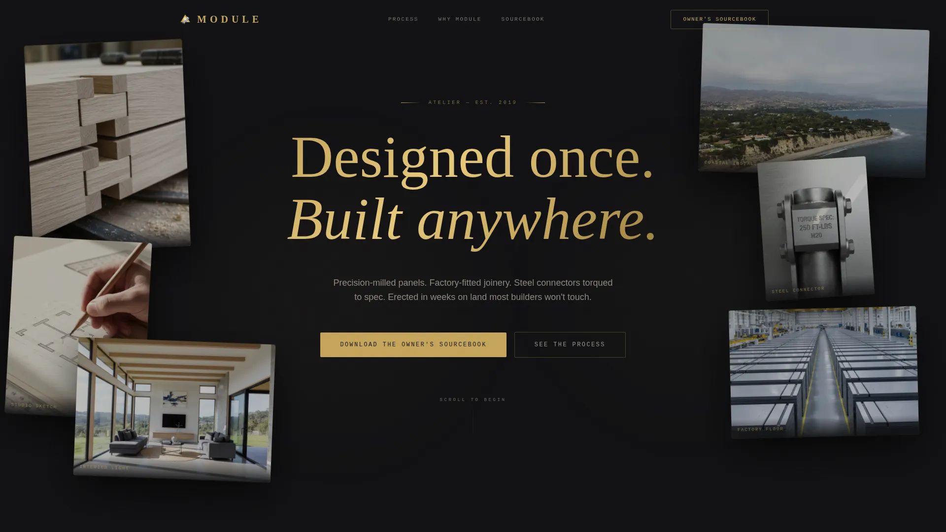 Tiny & Alternative Architecture Portfolio Website Template