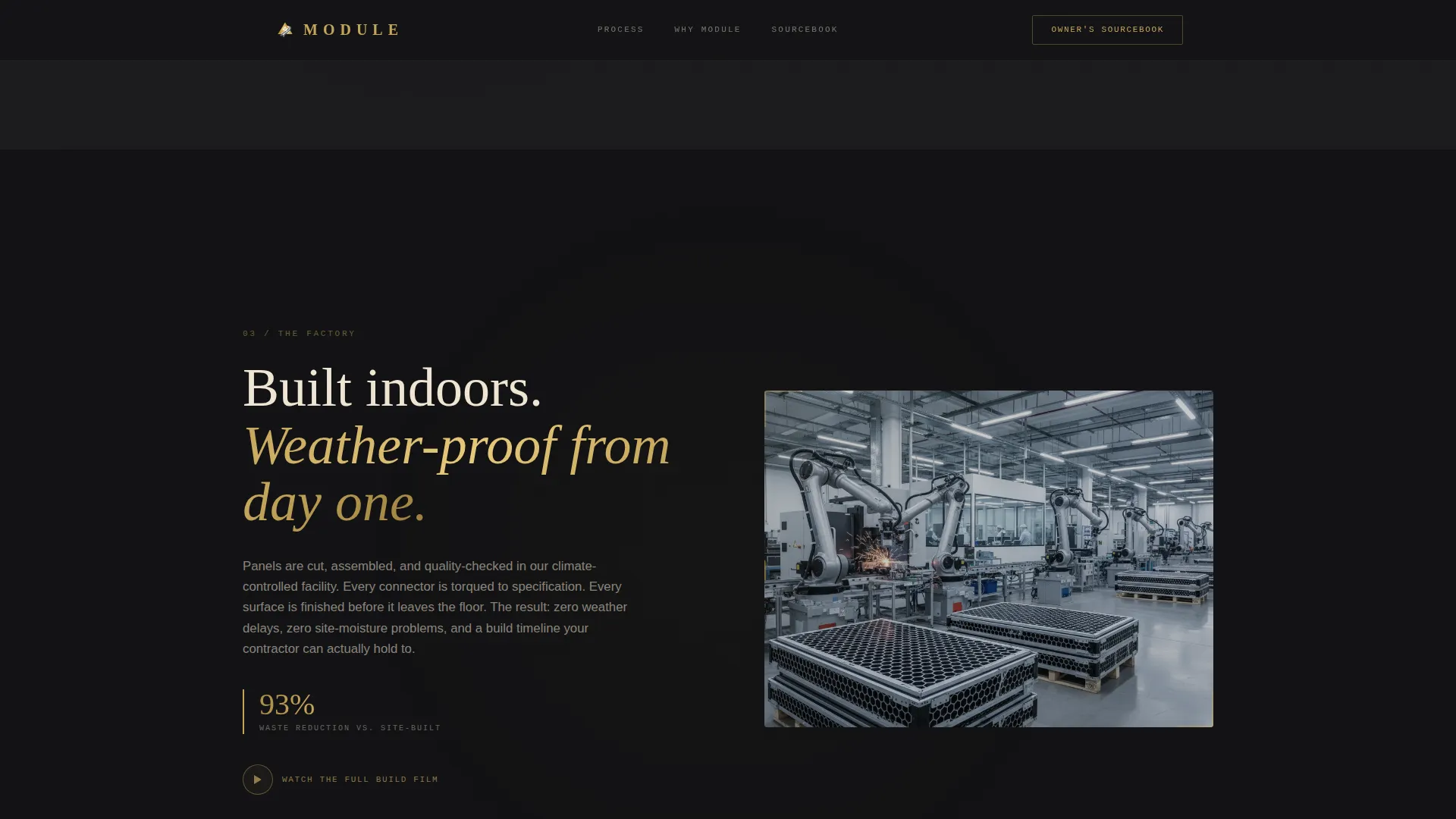 Tiny & Alternative Architecture Portfolio Website Template