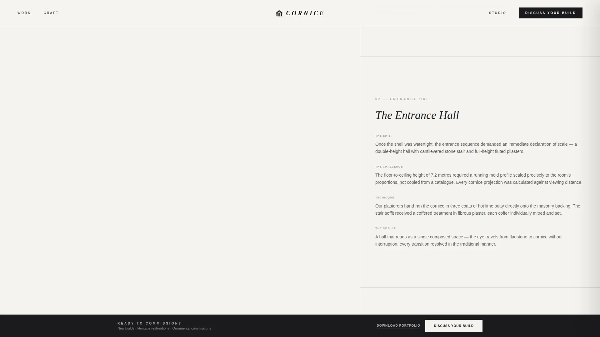 Neo-Classical Architecture Professional Website Template