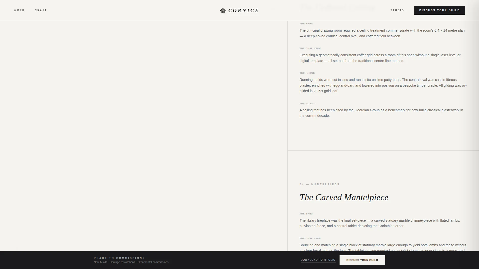 Neo-Classical Architecture Professional Website Template