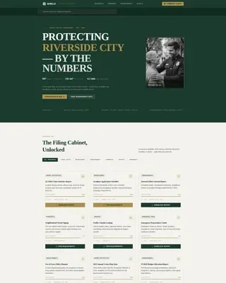 Police Department Landing Page Template | Public Safety