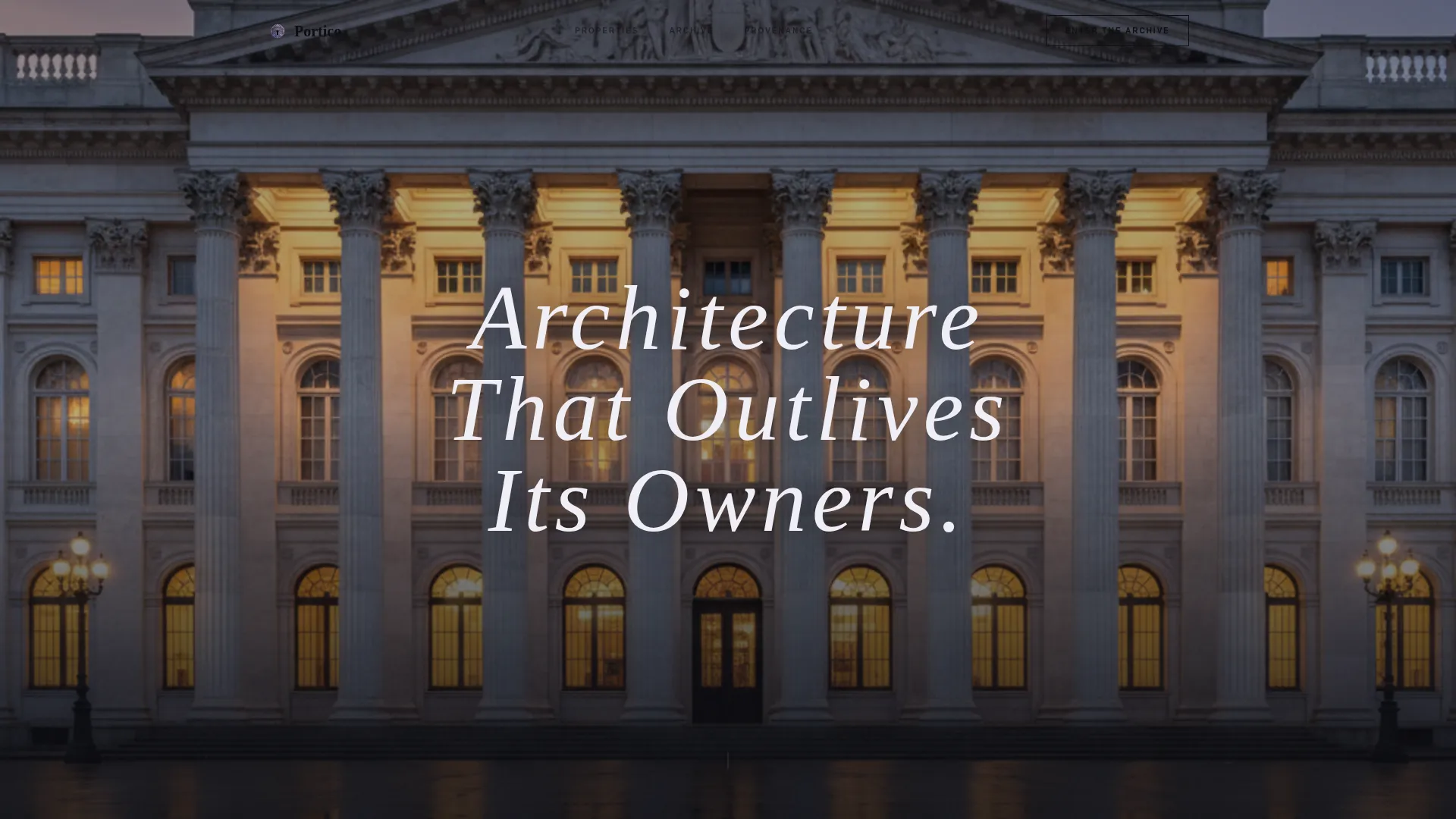 Neo-Classical Architecture Blog Website Template