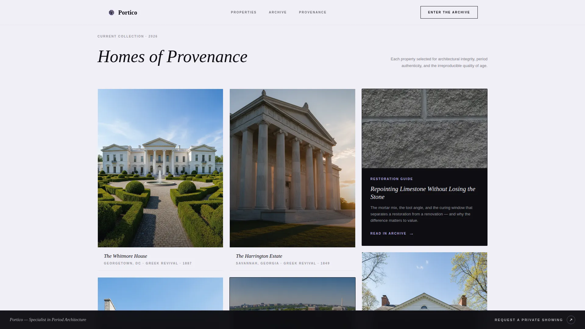 Neo-Classical Architecture Blog Website Template