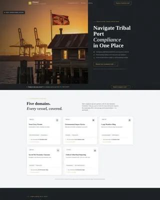 Tribal Compliance Landing Page Template