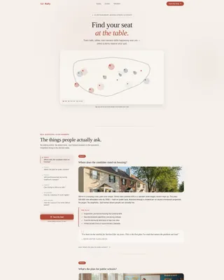 Political Campaign FAQ Website Template