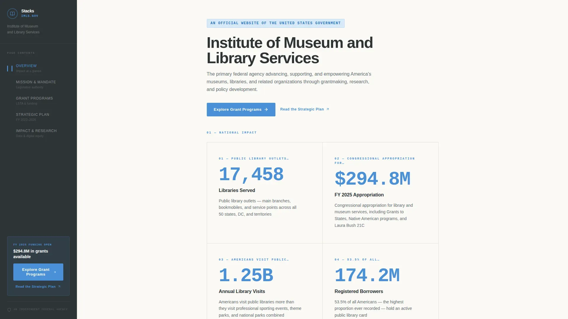 Smart Library Navigation Landing Page Template