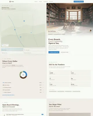 Tribal Authority Public Library Landing Page Template