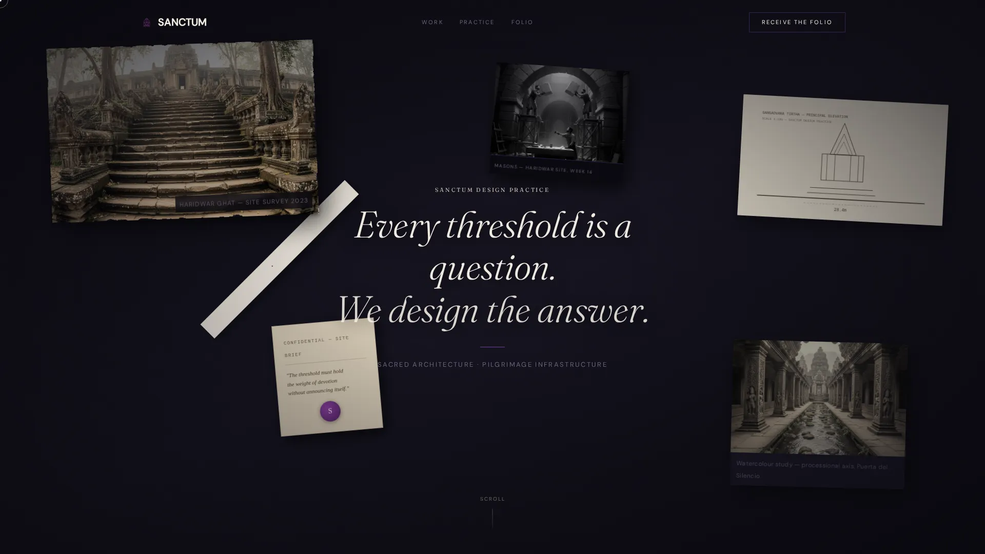 Religious & Cultural Architecture Portfolio Website Template