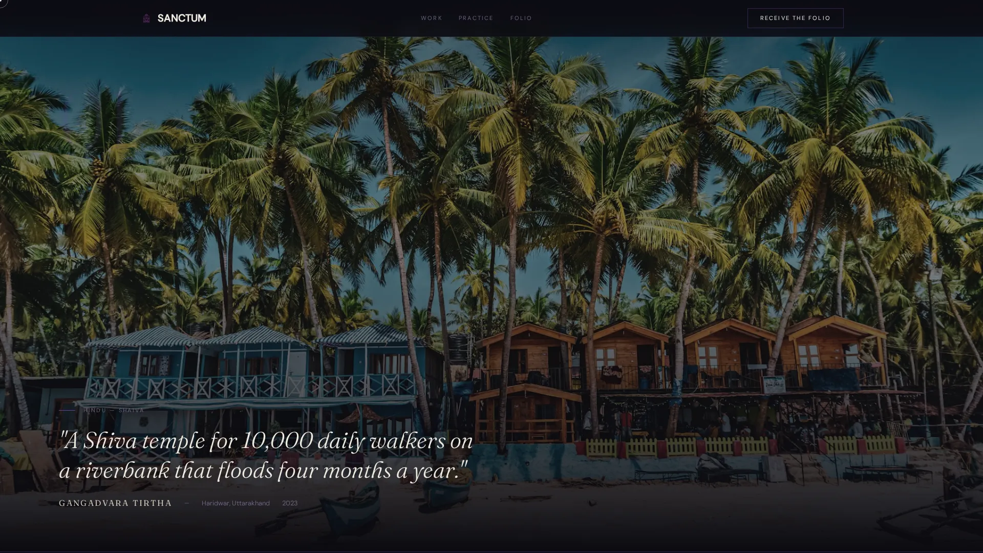 Religious & Cultural Architecture Portfolio Website Template