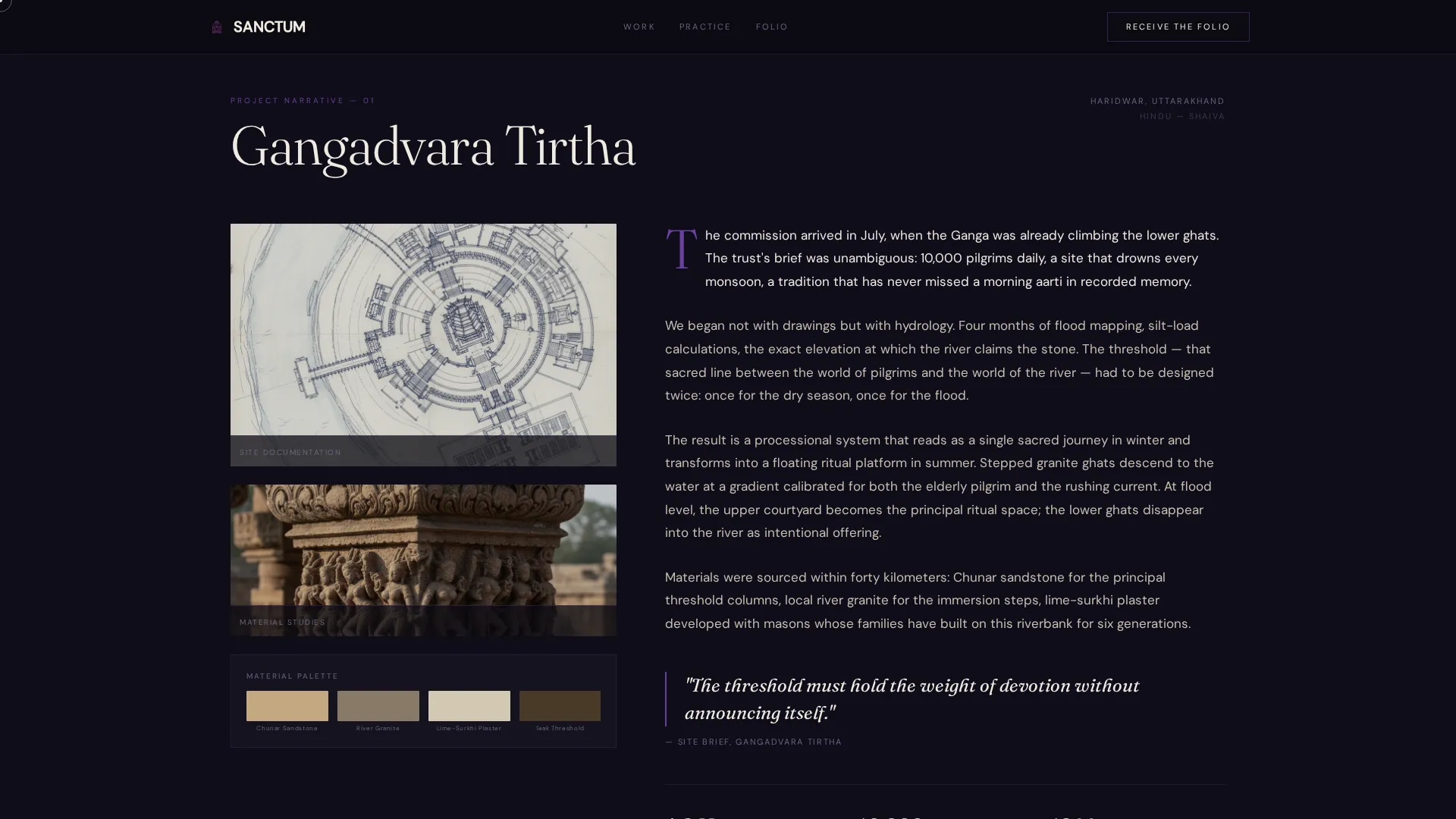 Religious & Cultural Architecture Portfolio Website Template