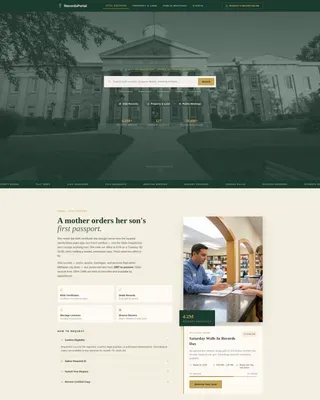 Trusted Civic Public Records Landing Page Template