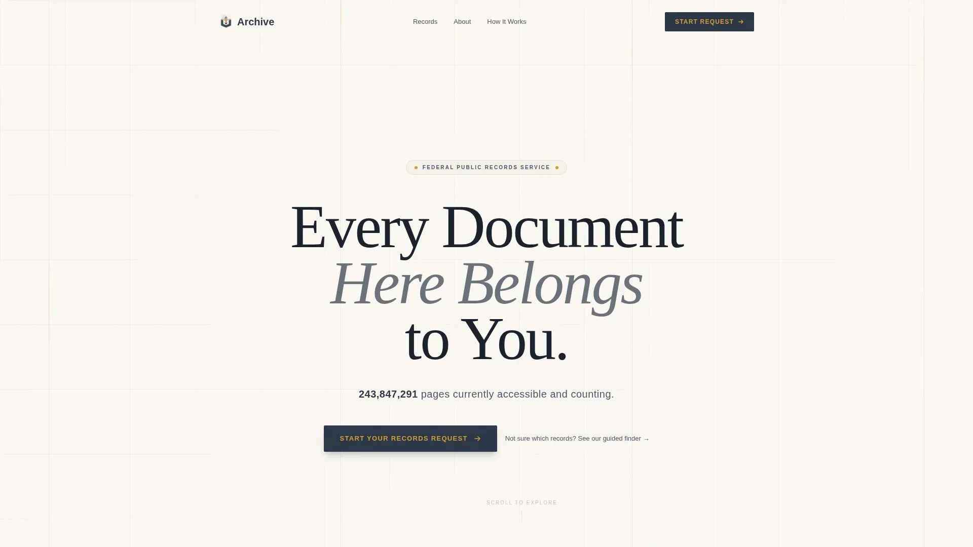 Public Records Government Professional Website Template