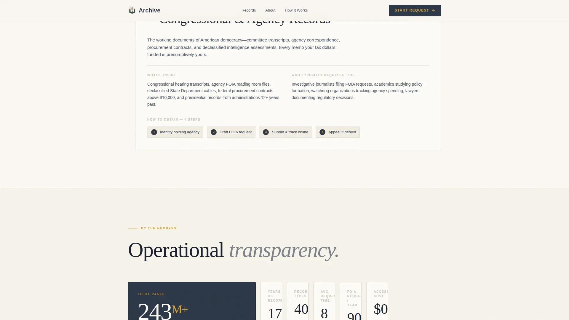 Public Records Government Professional Website Template
