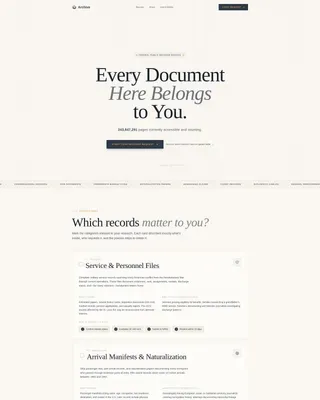 Public Records Government Professional Website Template
