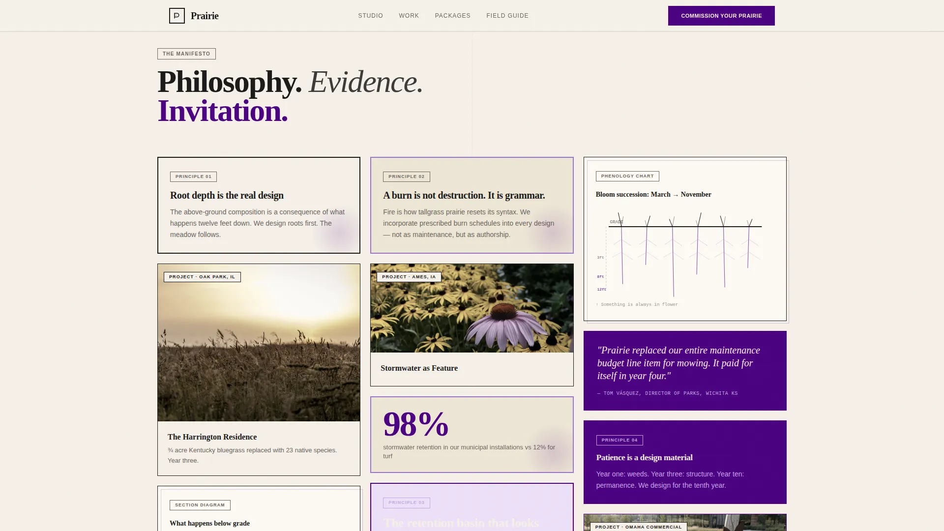 Prairie Style Architecture Pricing Website Template