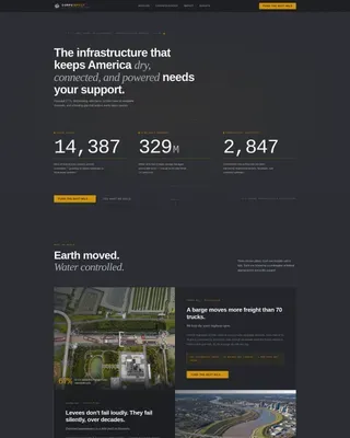 Fund the Next Mile, Public Works Landing Page Template