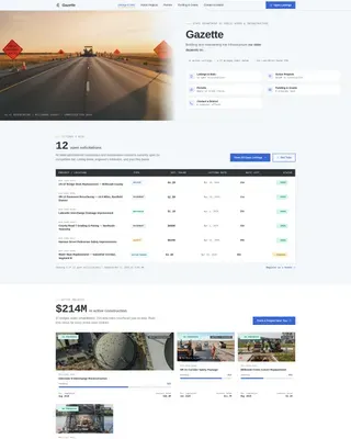 Public Works Government Specialist Professional Website Template