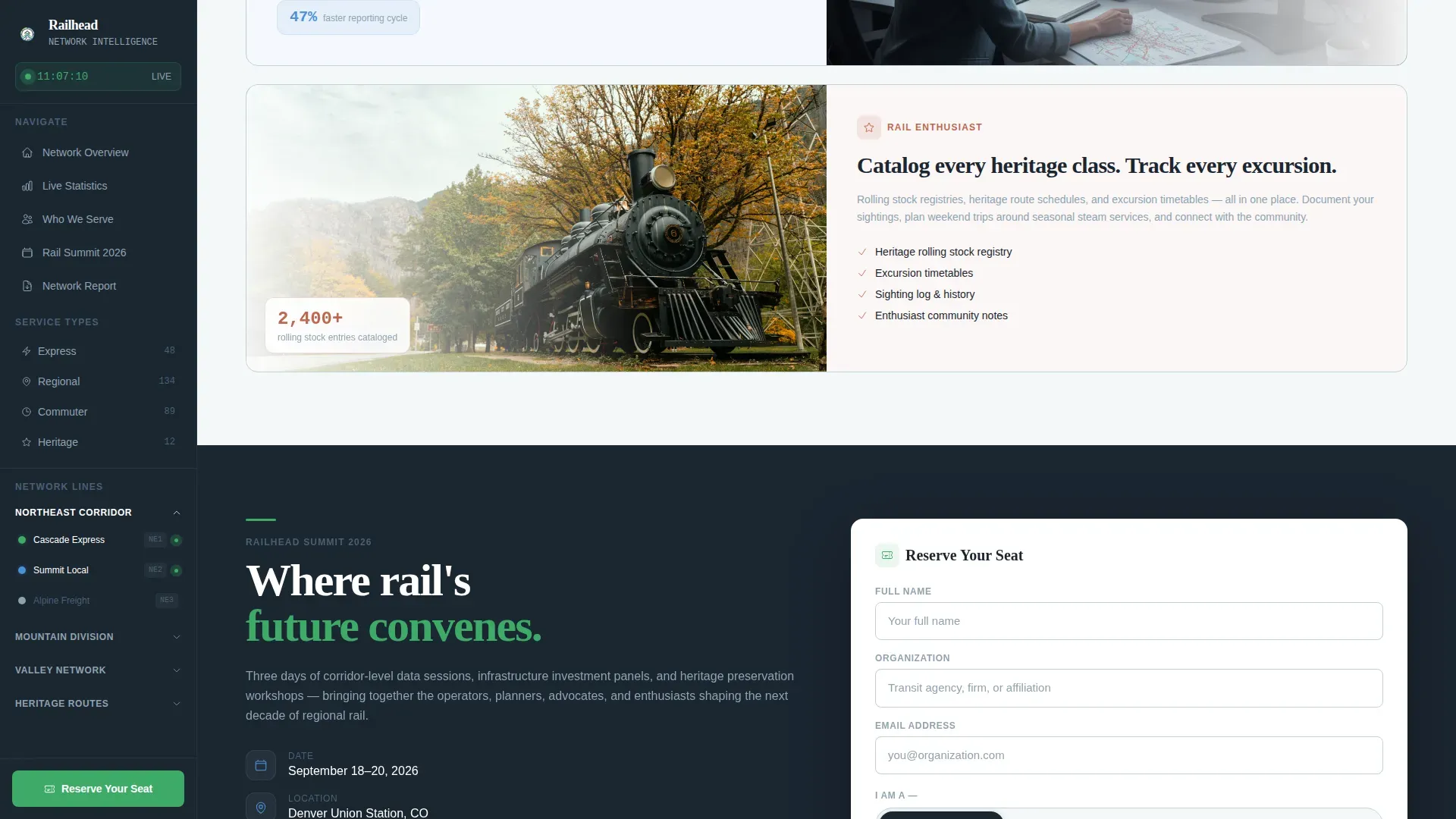 Public Transportation Blog & Content Website Template