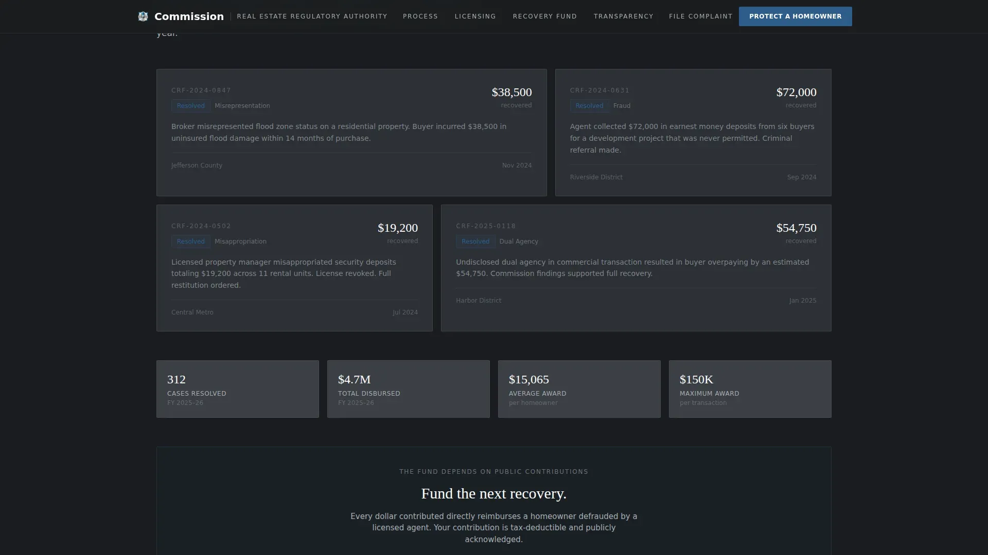 Regulatory & Licensing Professional Website Template