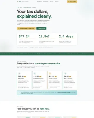 Expert Revenue & Tax Authority Professional Website Template