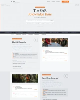 Field-Ready Search and Rescue Landing Page Template