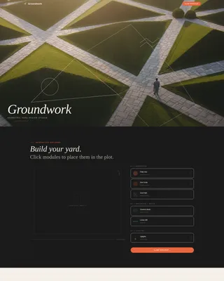 Landscape Architecture Booking Website Template