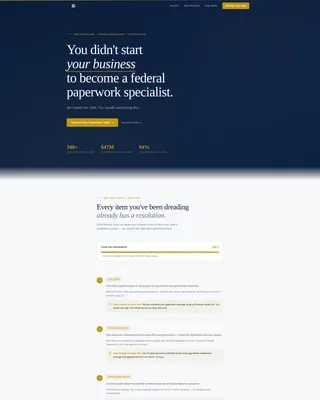 Federal Compliance SBA Consulting Landing Page Template