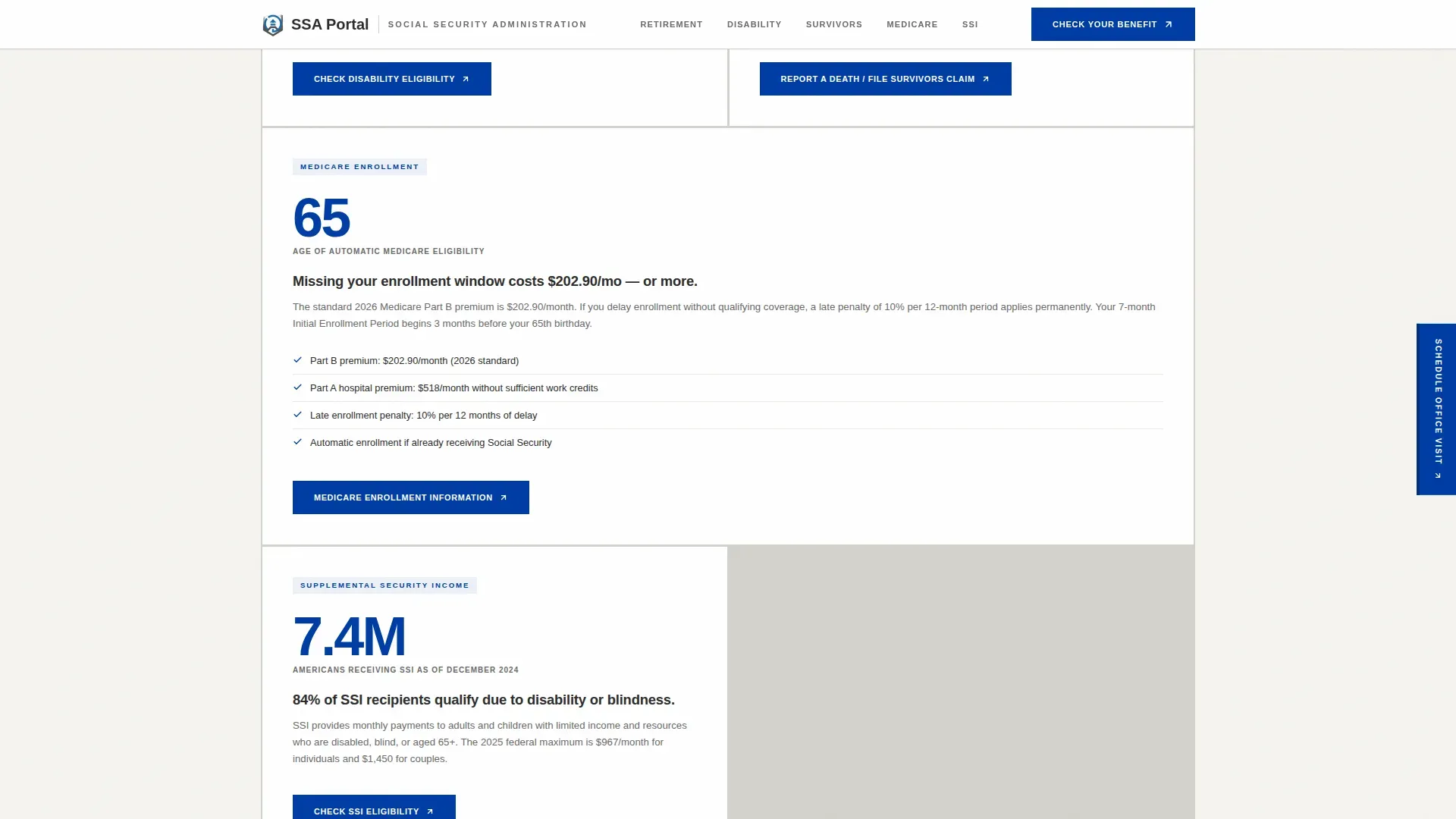 Stats-First Civic Service Landing Page Template