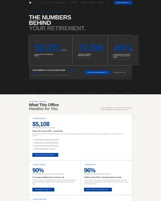 Stats-First Civic Service Landing Page Template