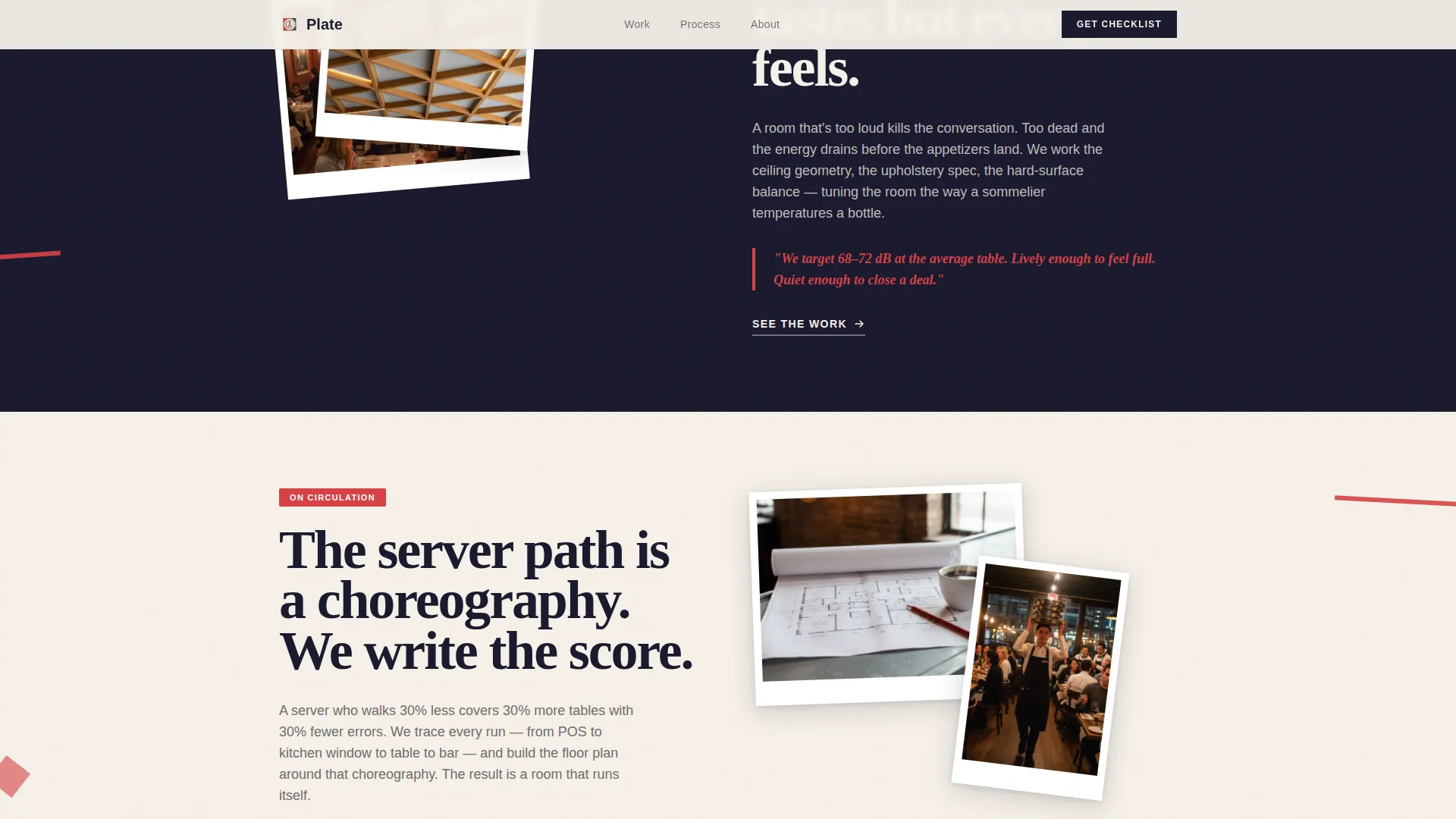 Bold Restaurant Architect Landing Page Template