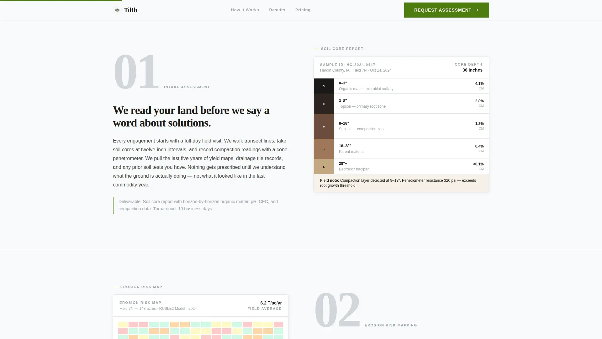 Soil Conservation Service Landing Page Template