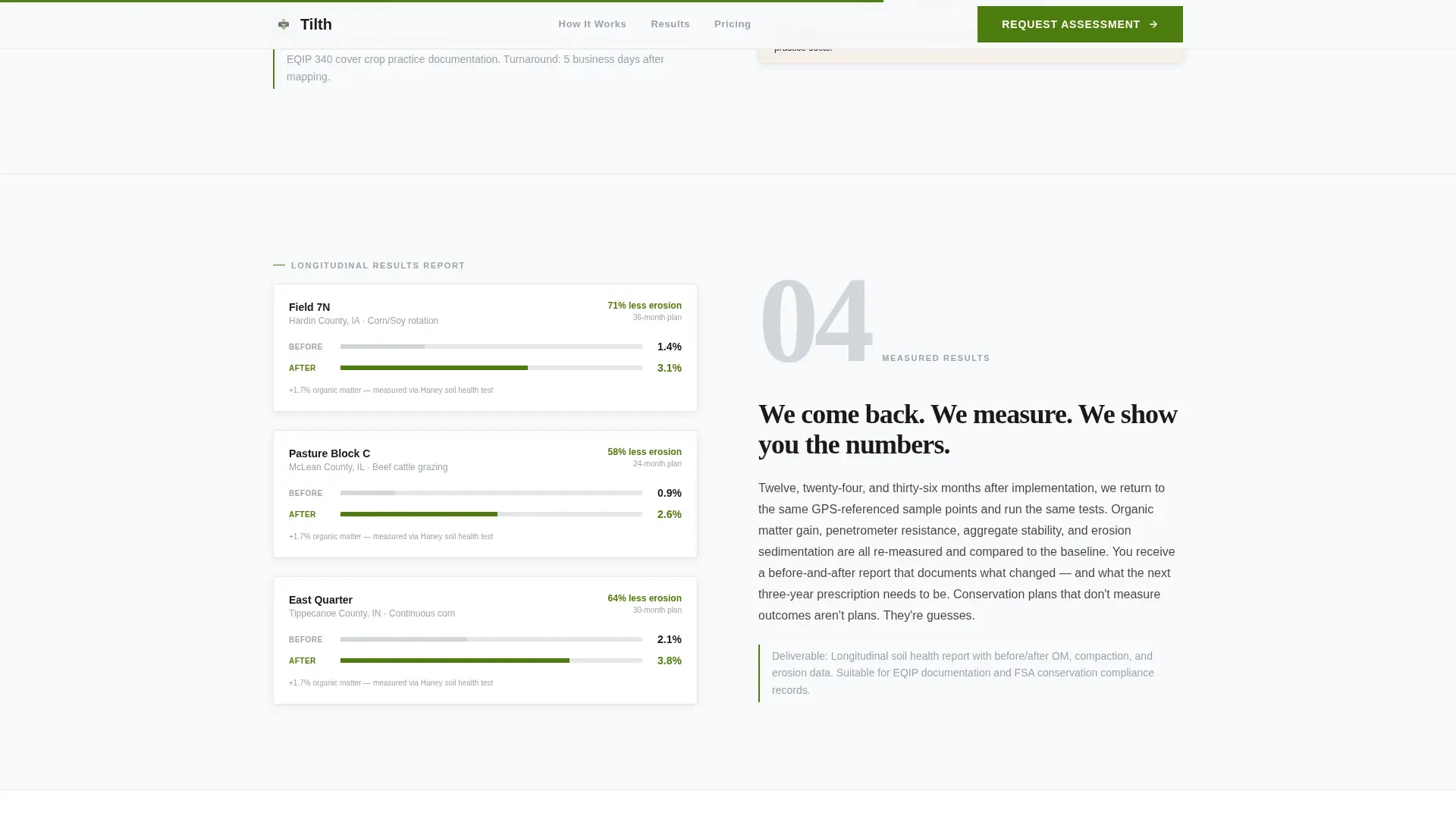 Soil Conservation Service Landing Page Template