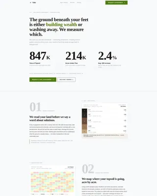 Soil Conservation Service Landing Page Template