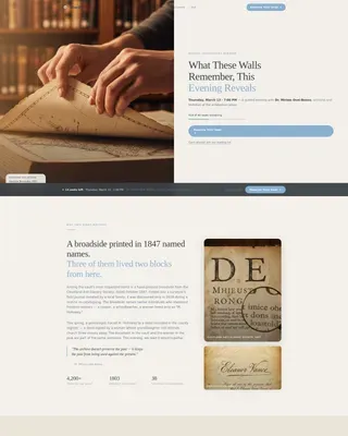 Special Collections Library Landing Page Template