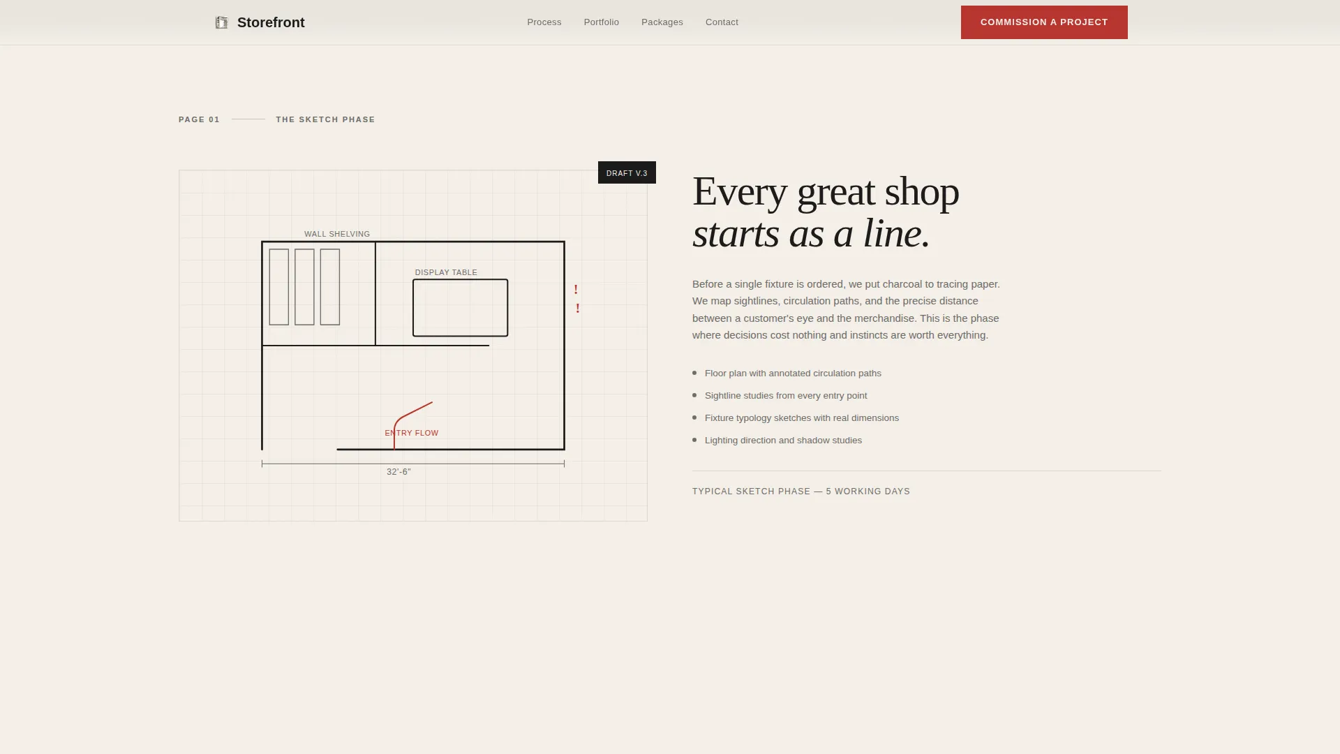 Interior Design Studio Pricing Website Template