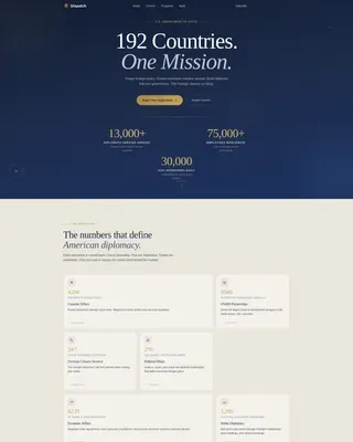 State Department Landing Page Template